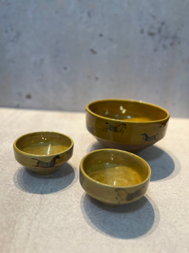 ست سه تیکه کاسه پذیرایی طرح هرمس