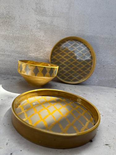 ست سه تیکه پذیرایی سرامیکی